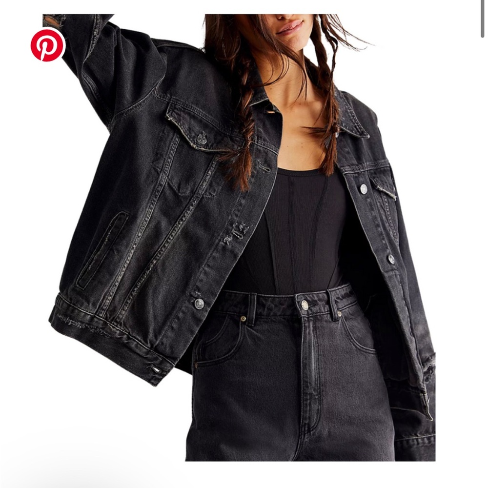 Free People Oversized Denim Jacket